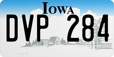 IA license plate DVP284