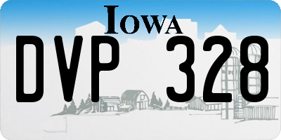 IA license plate DVP328