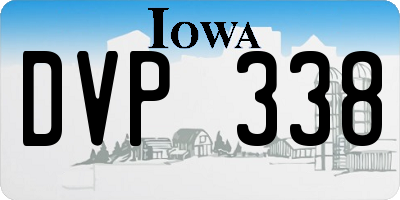 IA license plate DVP338