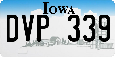 IA license plate DVP339