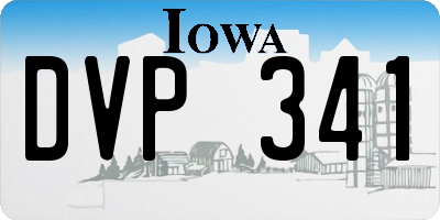IA license plate DVP341