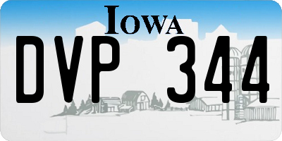 IA license plate DVP344