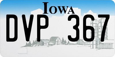 IA license plate DVP367