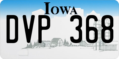 IA license plate DVP368