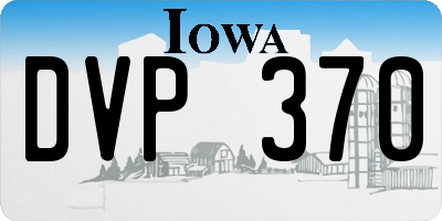 IA license plate DVP370