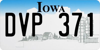 IA license plate DVP371