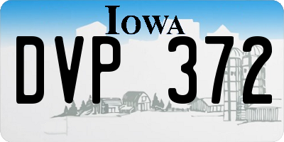 IA license plate DVP372