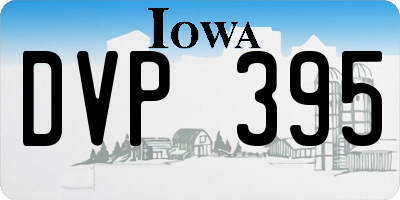 IA license plate DVP395