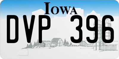 IA license plate DVP396