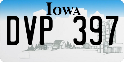 IA license plate DVP397
