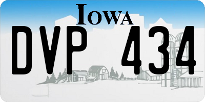 IA license plate DVP434