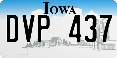 IA license plate DVP437