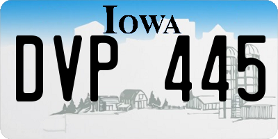 IA license plate DVP445