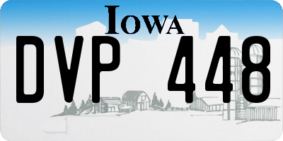 IA license plate DVP448