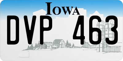 IA license plate DVP463