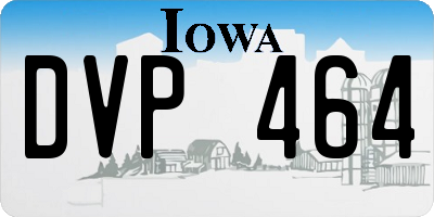 IA license plate DVP464