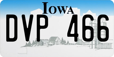 IA license plate DVP466