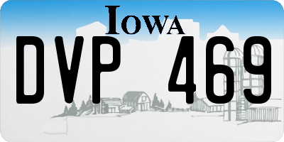 IA license plate DVP469