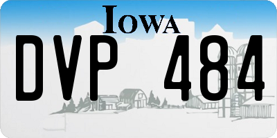 IA license plate DVP484