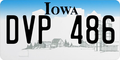 IA license plate DVP486