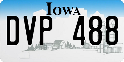 IA license plate DVP488