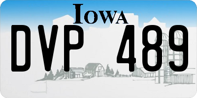 IA license plate DVP489
