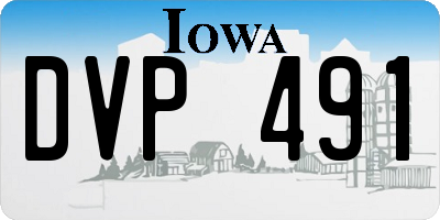 IA license plate DVP491