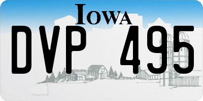IA license plate DVP495