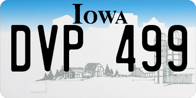 IA license plate DVP499