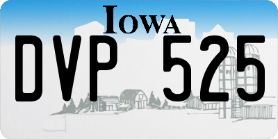 IA license plate DVP525