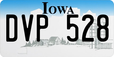 IA license plate DVP528