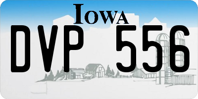IA license plate DVP556