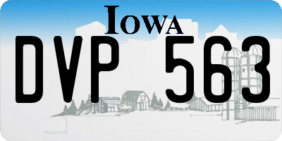 IA license plate DVP563