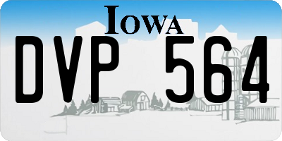 IA license plate DVP564