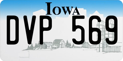 IA license plate DVP569