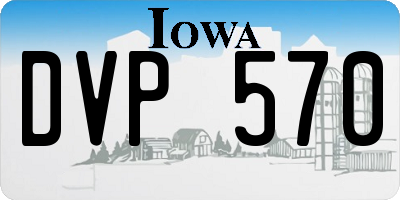 IA license plate DVP570