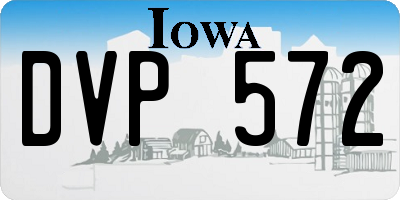 IA license plate DVP572