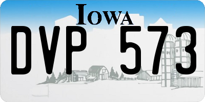 IA license plate DVP573