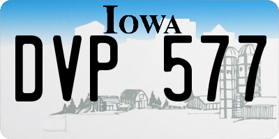 IA license plate DVP577