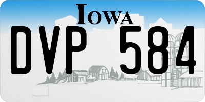 IA license plate DVP584