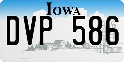 IA license plate DVP586