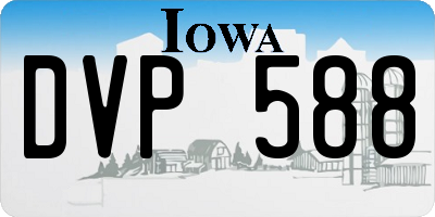IA license plate DVP588