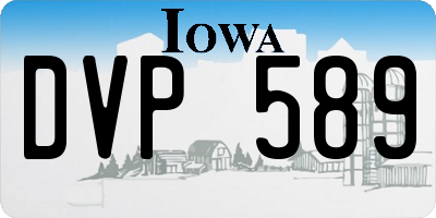 IA license plate DVP589