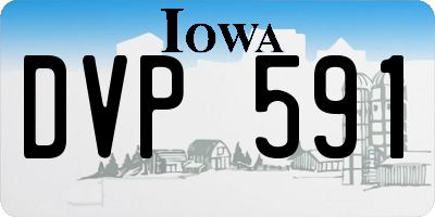 IA license plate DVP591