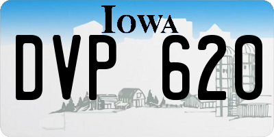 IA license plate DVP620