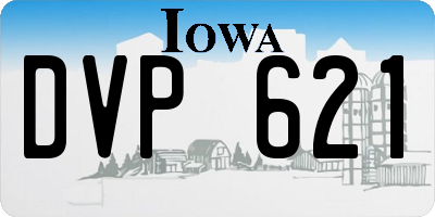IA license plate DVP621