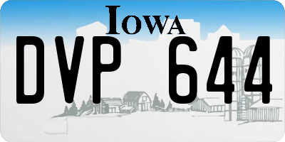 IA license plate DVP644