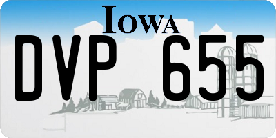 IA license plate DVP655