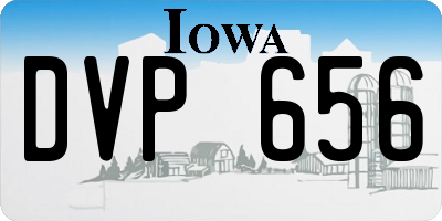 IA license plate DVP656