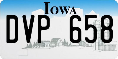 IA license plate DVP658